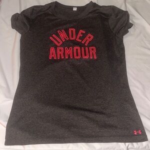 Under Armour Gray and Red T-Shirt